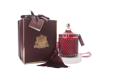 Grand Red & Gold Art Deco Candle - Rose Oud - GML45011